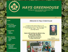 Tablet Screenshot of haysgreenhouse.com